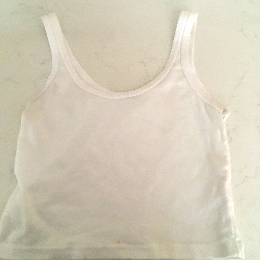 Brandy Melville white crop top